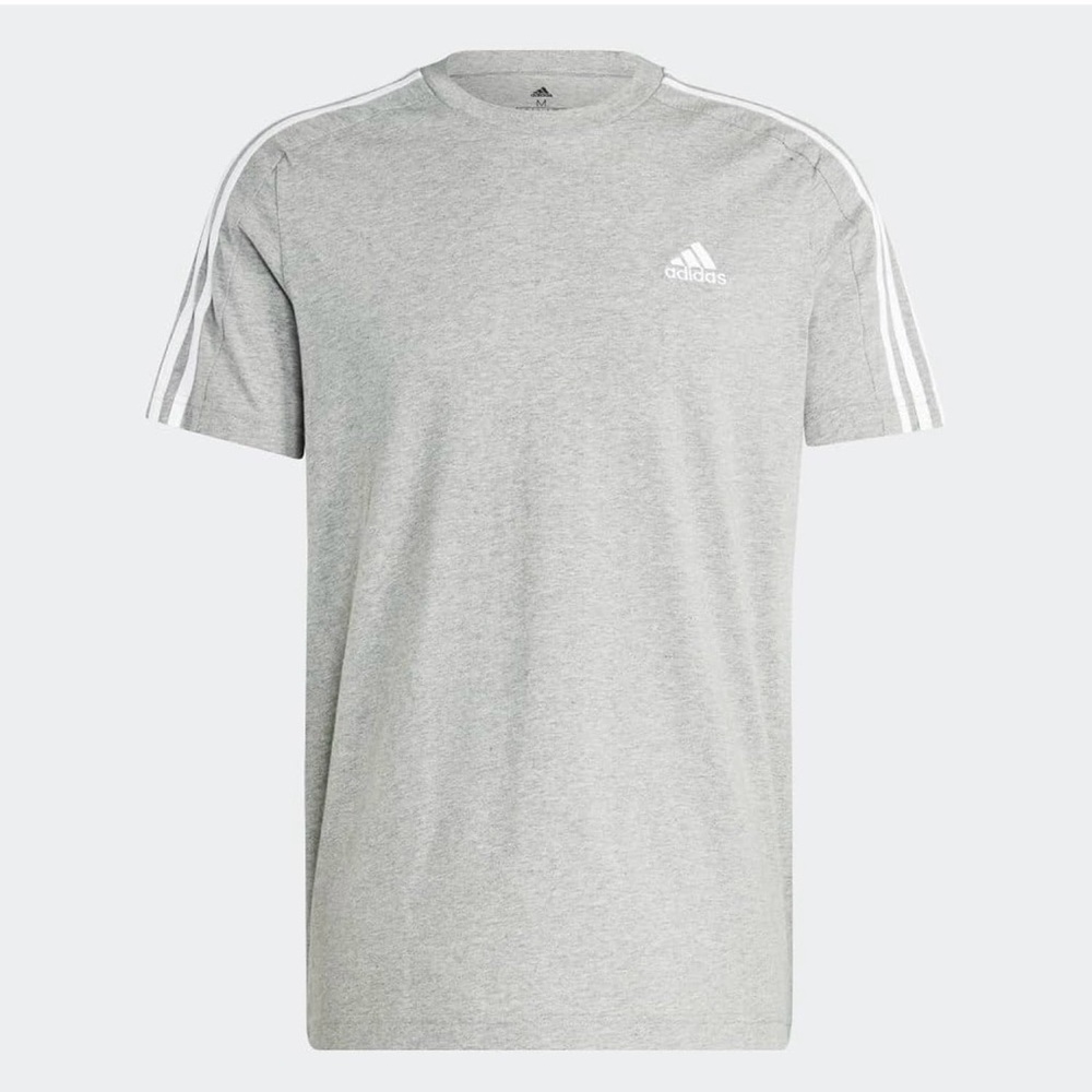 Adidas Adidas Men's Essentials Single Jersey 3-Stripes Tee medium 02967